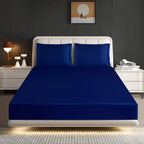 Mill Price Luxury Satin Fitted Sheet Set – 40cm Extra Deep Bed Sheet with Pillowcases | Single Double King