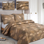 MillPrice Quilted 3-Piece Bedspread Set – Elegant Layered Comfort with Coordinated Pillowcases