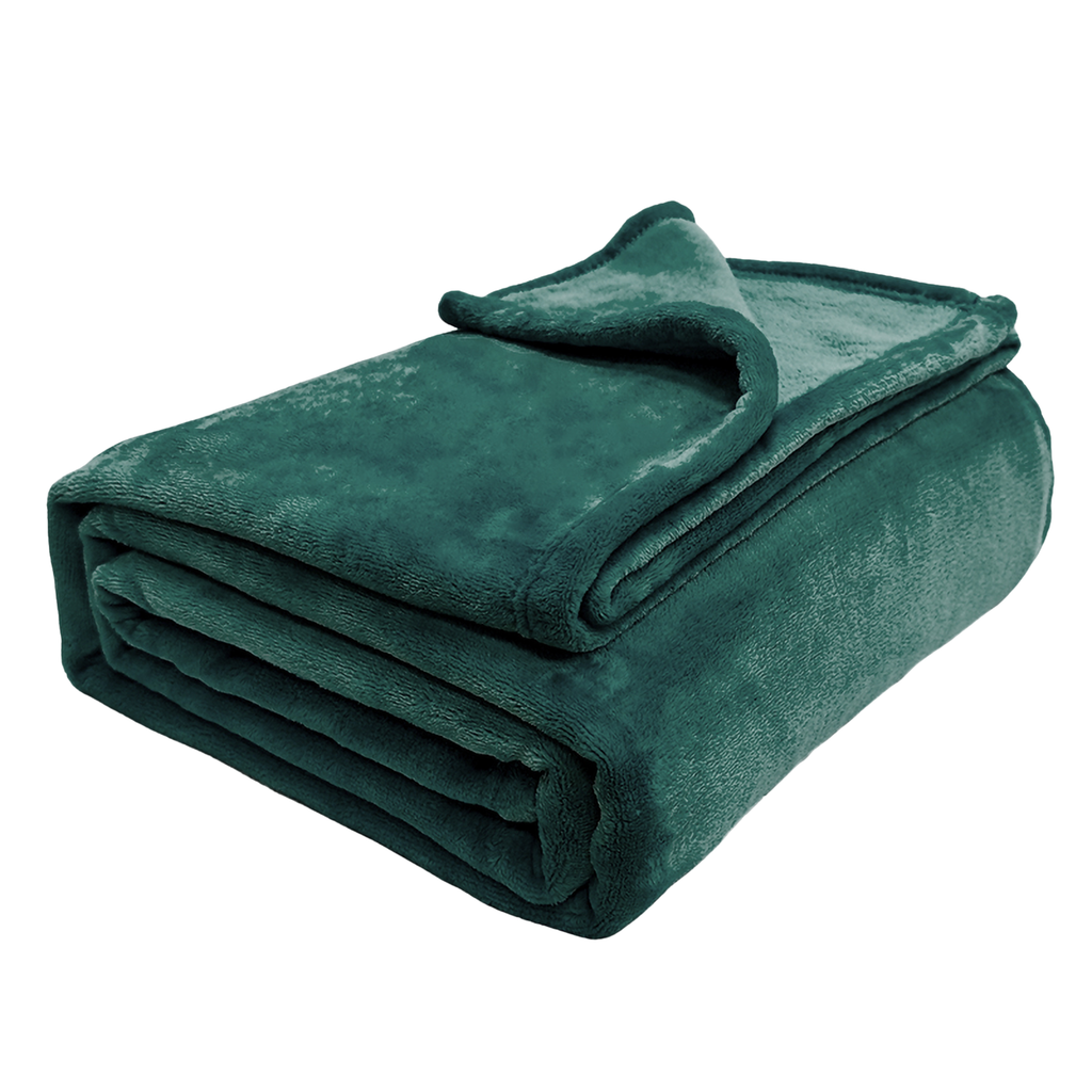 MillPrice Plain Fleece Throw Blanket – Soft Everyday Warmth