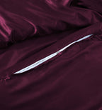 Luxury Satin Silk 6-Piece Bedding Set – Duvet Cover, Fitted Sheet & Pillowcases – Hotel-Style Soft, Elegant Bed Linen UK Sizes