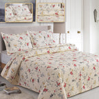 MillPrice Quilted 3-Piece Bedspread Set – Elegant Layered Comfort with Coordinated Pillowcases