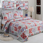 Luxury 3 Piece Bedding Set – Soft Microfibre Bedspread with Pillowcases | Lightweight & Cosy Bedspread-Milan