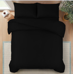 MillPrice Luxury 3-Piece Microfibre Duvet Cover Set – Single, Double, King & Super King