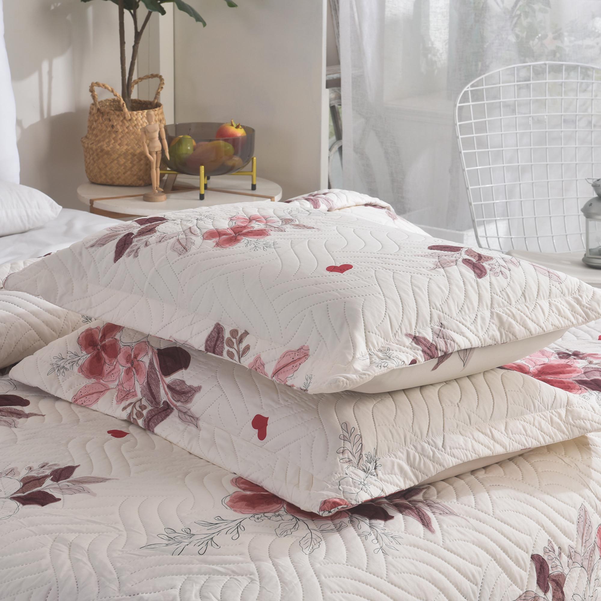 Luxury 3 Piece Bedding Set – Soft Microfibre Bedspread with Pillowcases | Lightweight & Cosy Bedspread-Milan