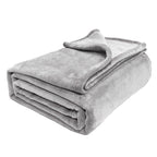 MillPrice Plain Fleece Throw Blanket – Soft Everyday Warmth