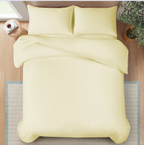 MillPrice Luxury 3-Piece Microfibre Duvet Cover Set – Single, Double, King & Super King