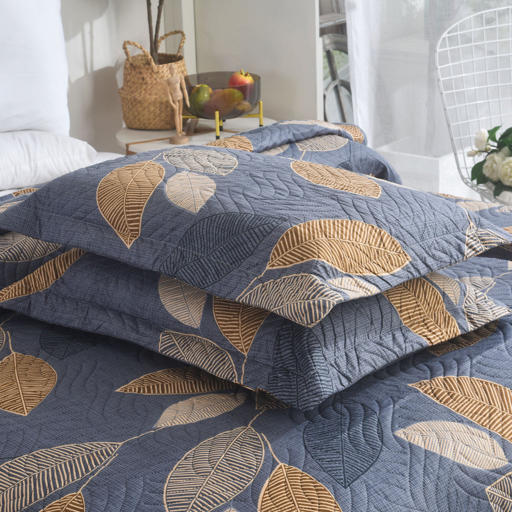 Luxury 3 Piece Bedding Set – Soft Microfibre Bedspread with Pillowcases | Lightweight & Cosy Bedspread-Milan