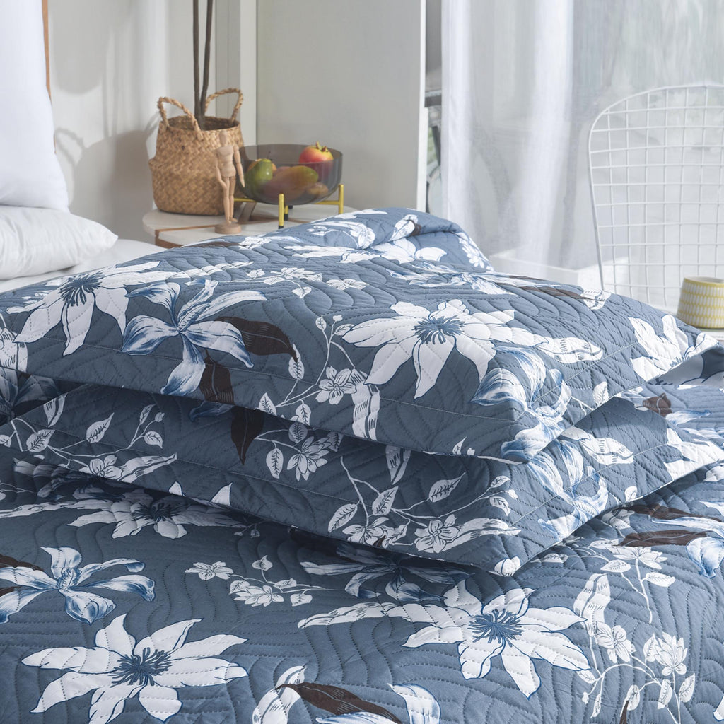 Luxury 3 Piece Bedding Set – Soft Microfibre Bedspread with Pillowcases | Lightweight & Cosy Bedspread-Milan