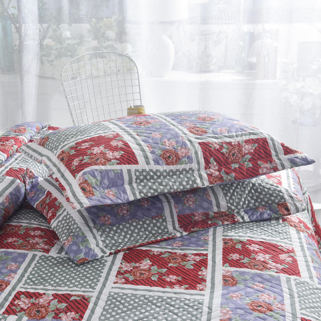 Luxury 3 Piece Bedding Set – Soft Microfibre Bedspread with Pillowcases | Lightweight & Cosy Bedspread-Milan