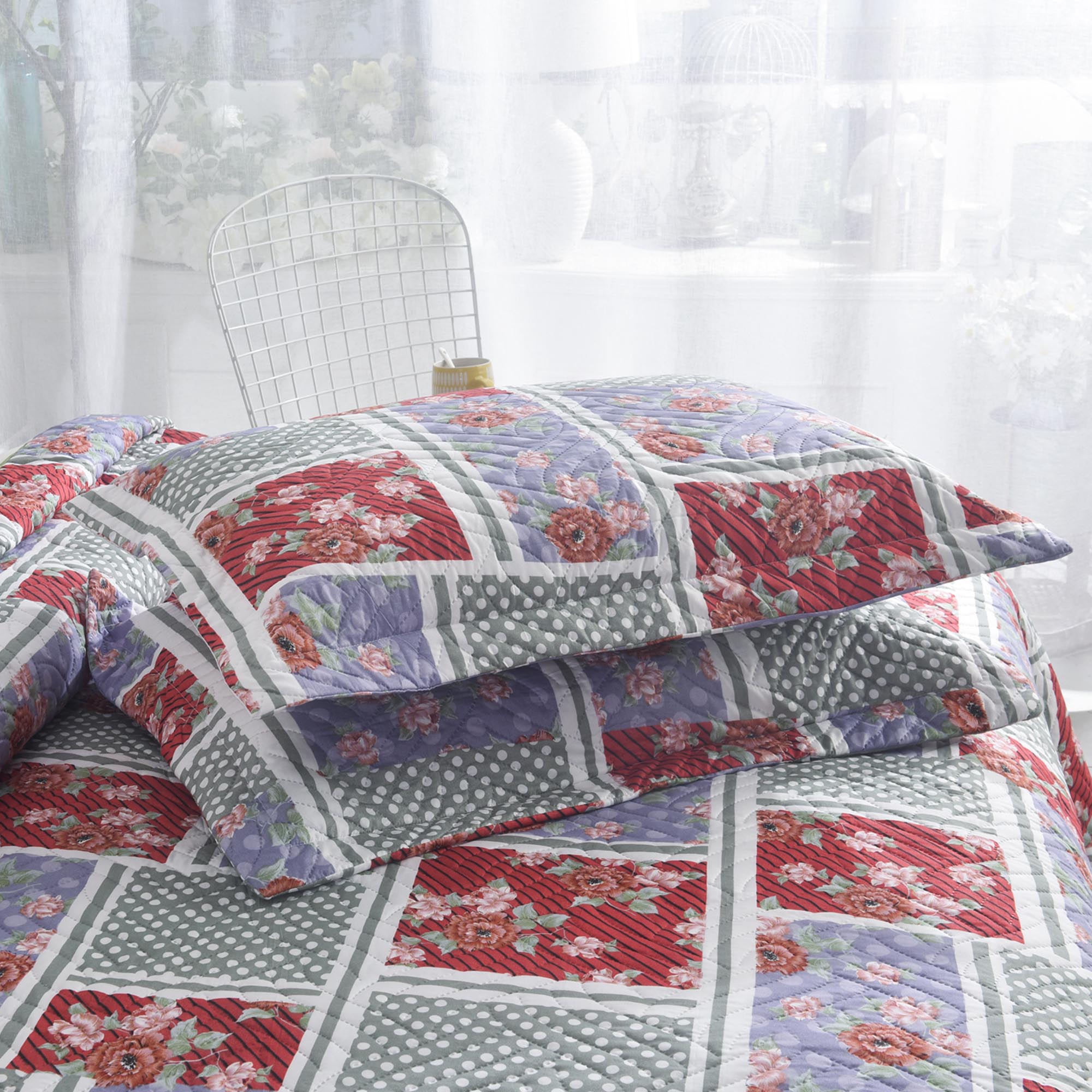 Luxury 3 Piece Bedding Set – Soft Microfibre Bedspread with Pillowcases | Lightweight & Cosy Bedspread-Milan