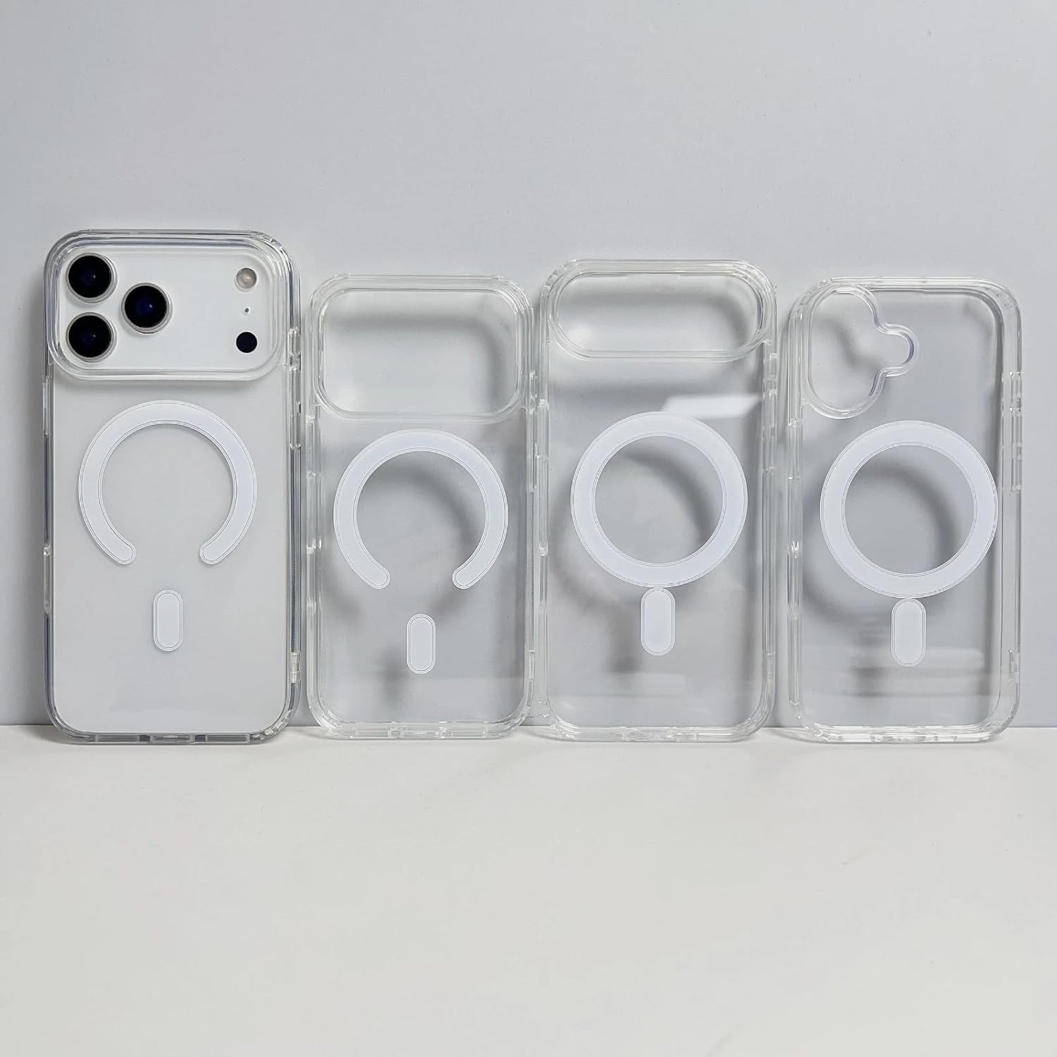 MillPrice Clear Magnetic Case for iPhone 17 Series – Slim Shockproof Protection with Tempered Glass