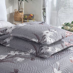 MillPrice Quilted 3-Piece Bedspread Set – Elegant Layered Comfort with Coordinated Pillowcases