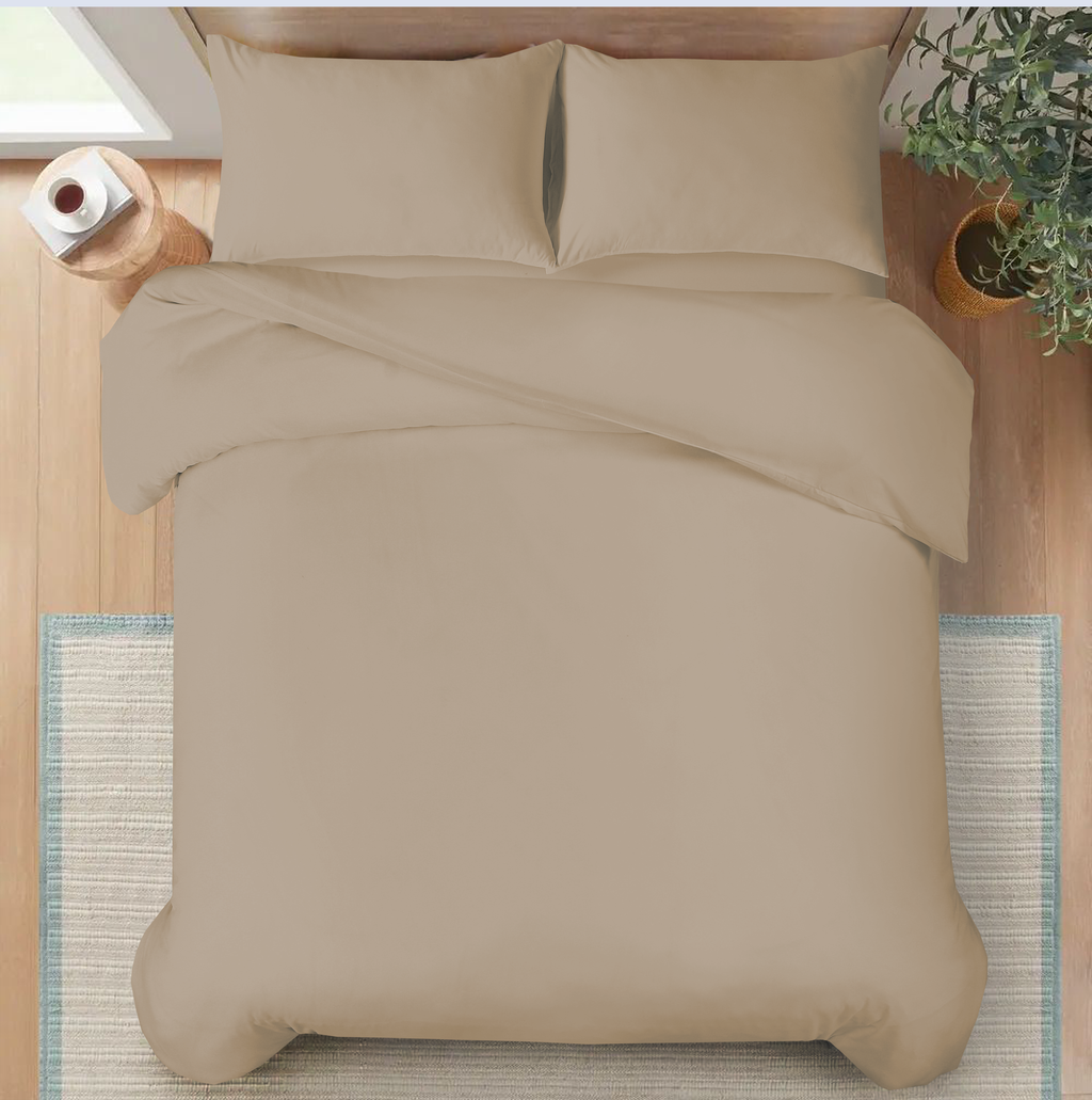 MillPrice Luxury 3-Piece Microfibre Duvet Cover Set – Single, Double, King & Super King