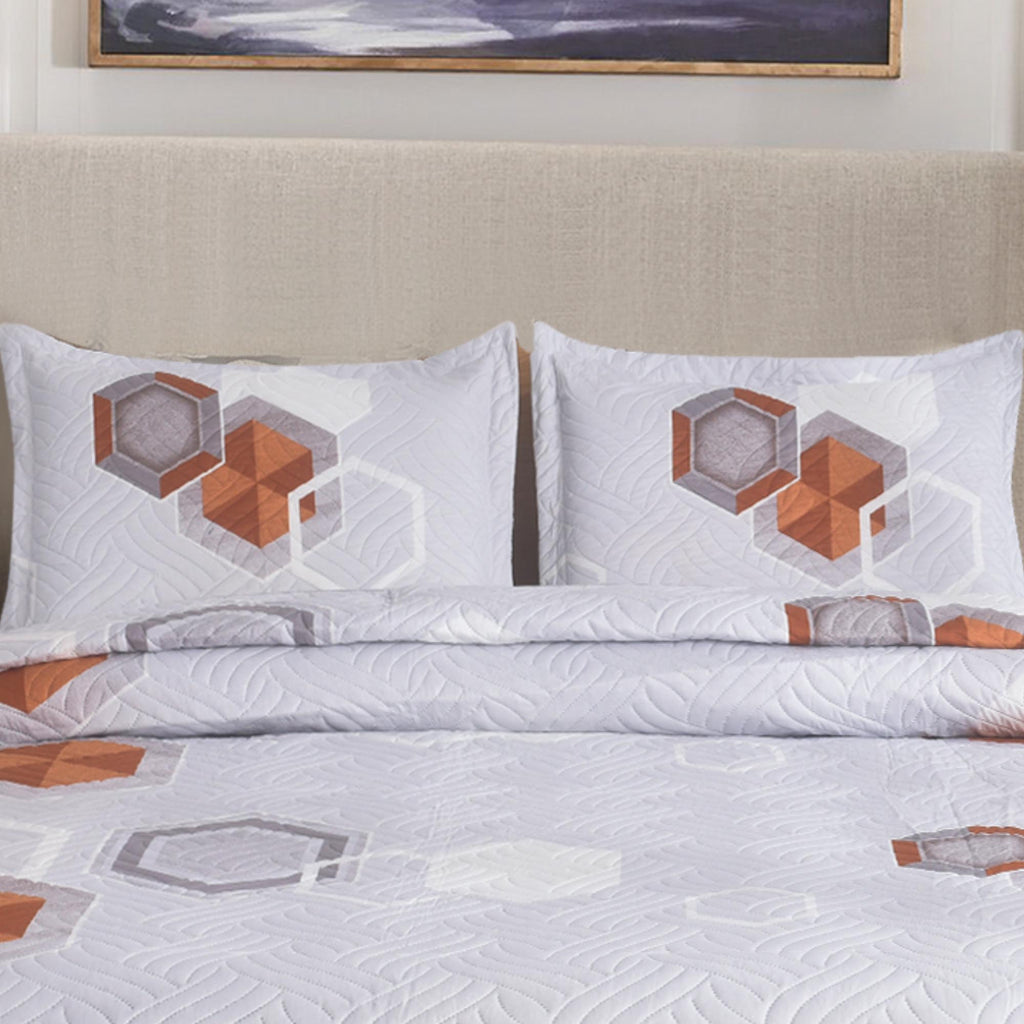 Luxury 3 Piece Bedding Set – Soft Microfibre Bedspread with Pillowcases | Lightweight & Cosy Bedspread-Milan