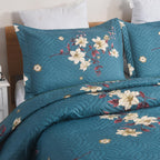 MillPrice Quilted 3-Piece Bedspread Set – Elegant Layered Comfort with Coordinated Pillowcases