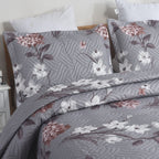 MillPrice Quilted 3-Piece Bedspread Set – Elegant Layered Comfort with Coordinated Pillowcases