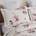 MillPrice Quilted 3-Piece Bedspread Set – Elegant Layered Comfort with Coordinated Pillowcases