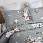 MillPrice Quilted 3-Piece Bedspread Set – Elegant Layered Comfort with Coordinated Pillowcases