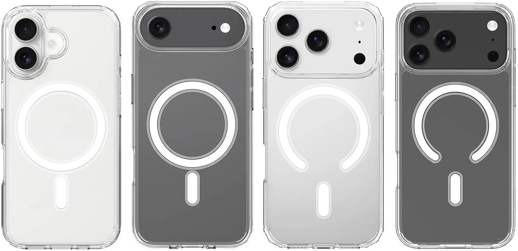 MillPrice Clear Magnetic Case for iPhone 17 Series – Slim Shockproof Protection with Tempered Glass