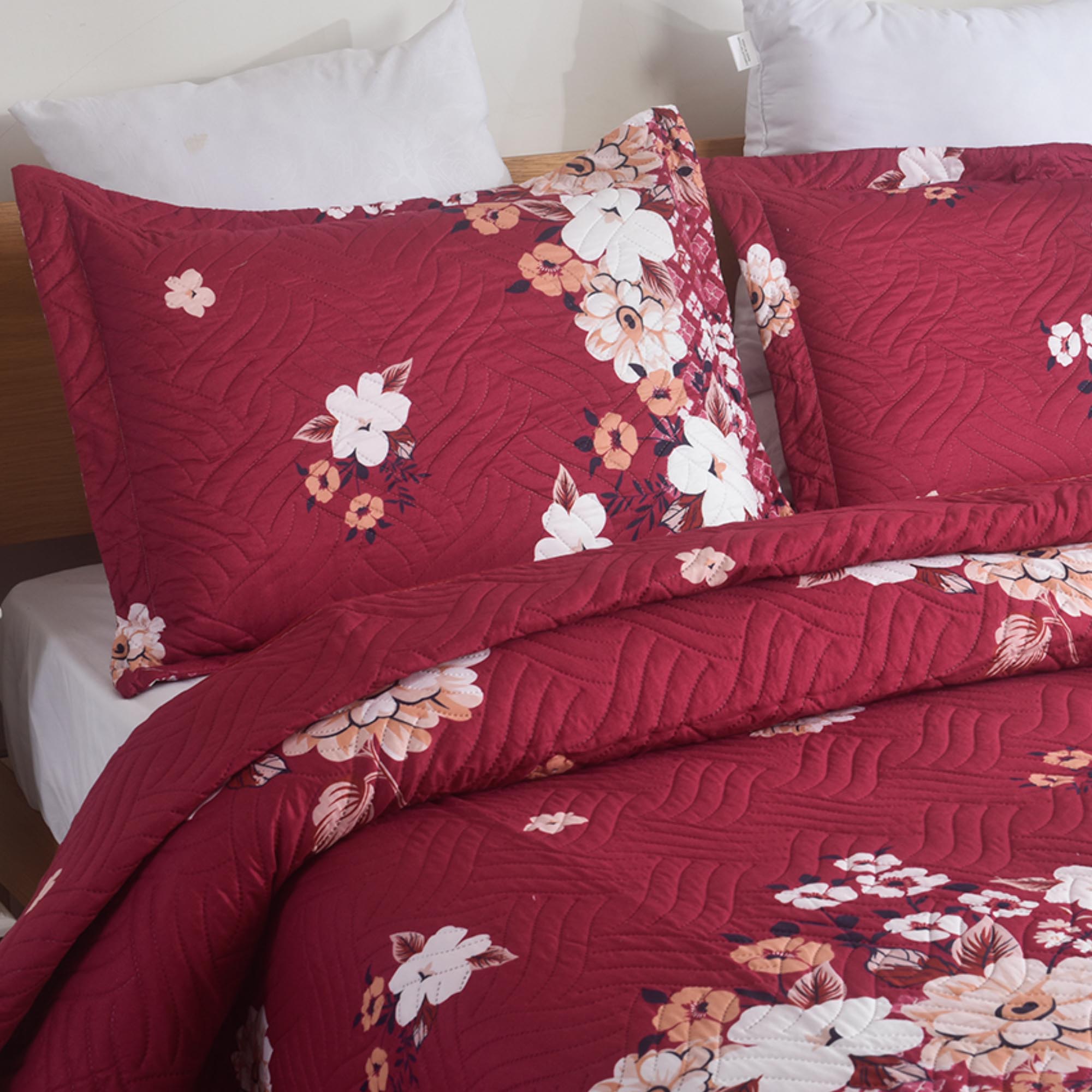 Luxury 3 Piece Bedding Set – Soft Microfibre Bedspread with Pillowcases | Lightweight & Cosy Bedspread-Milan