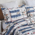 MillPrice Quilted 3-Piece Bedspread Set – Elegant Layered Comfort with Coordinated Pillowcases