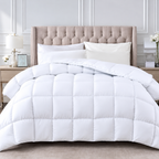 13.5 Tog Duck Feather & Down Duvet | Soft Microfibre Quilt | Warm, Breathable Winter Duvet for Single, Double, King & Super King