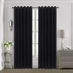 Blackout Curtains – Thermal Insulated Eyelet Panel Pair for Complete Light Blocking