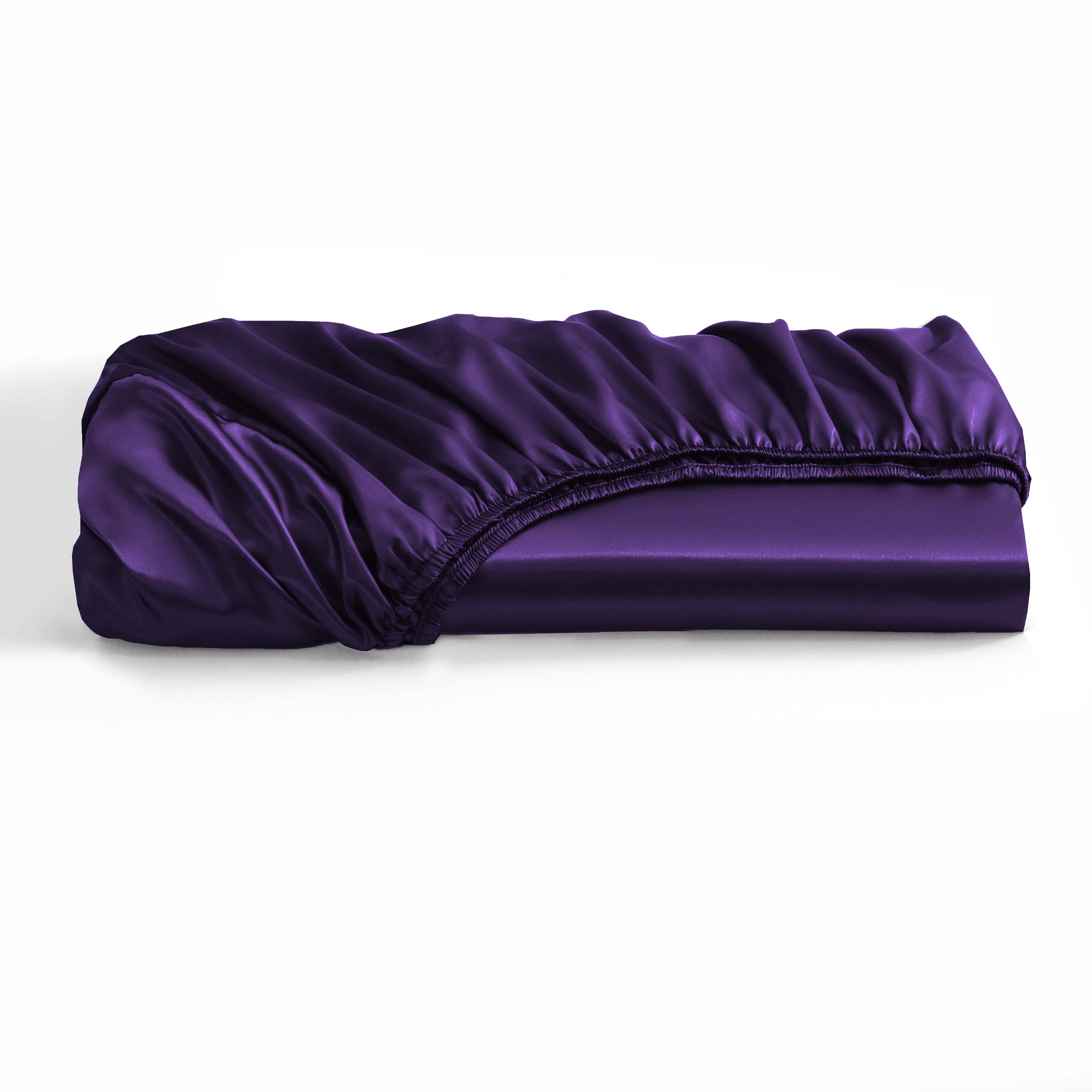 Luxury Satin Silk 6-Piece Bedding Set – Duvet Cover, Fitted Sheet & Pillowcases – Hotel-Style Soft, Elegant Bed Linen UK Sizes