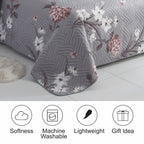 MillPrice Quilted 3-Piece Bedspread Set – Elegant Layered Comfort with Coordinated Pillowcases