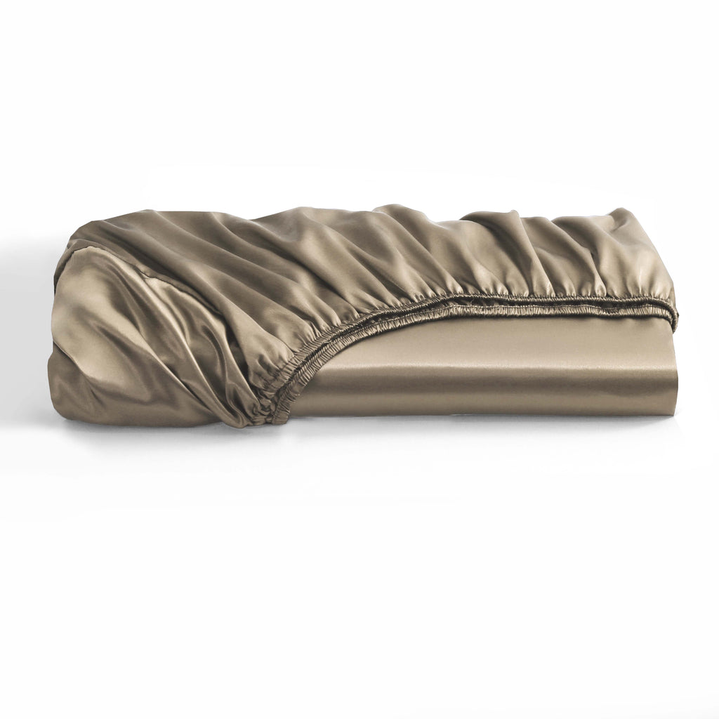 Luxury Satin Silk 6-Piece Bedding Set – Duvet Cover, Fitted Sheet & Pillowcases – Hotel-Style Soft, Elegant Bed Linen UK Sizes