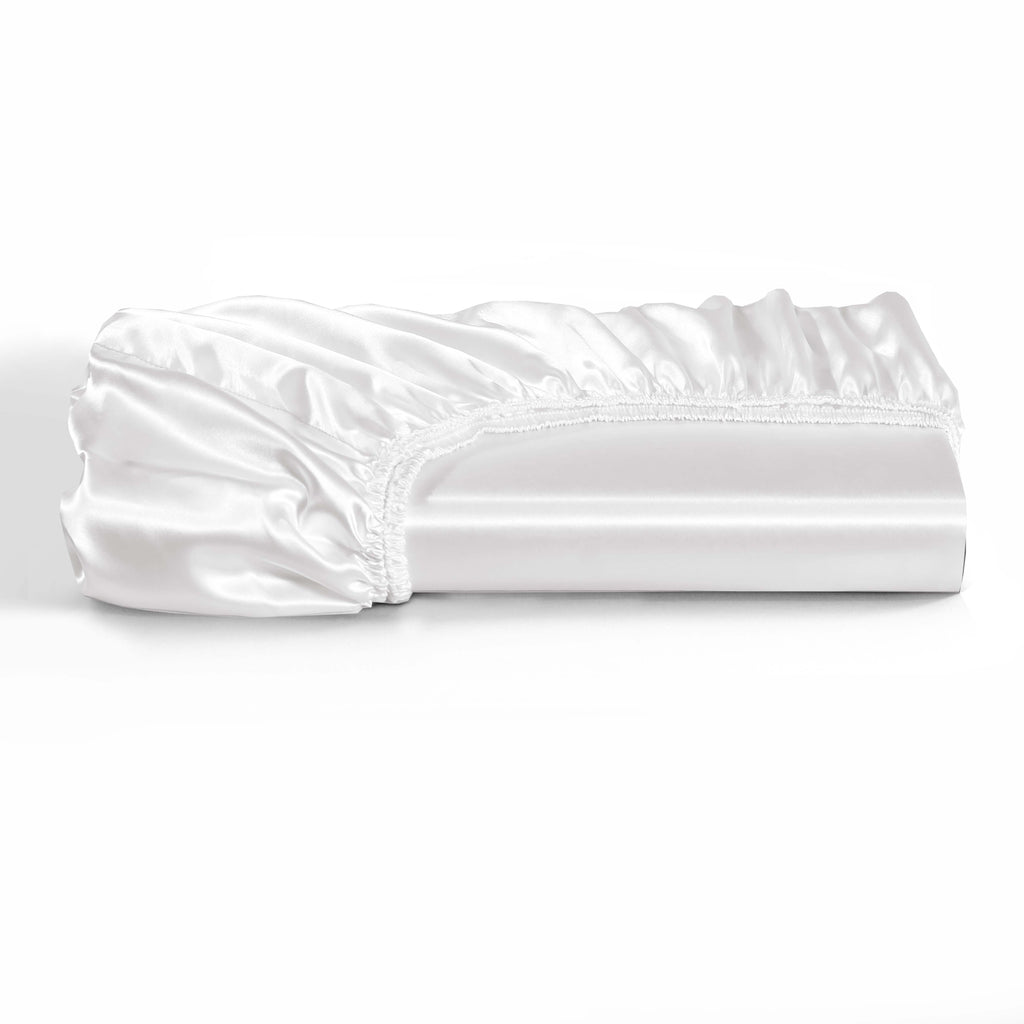 Luxury Satin Silk 6-Piece Bedding Set – Duvet Cover, Fitted Sheet & Pillowcases – Hotel-Style Soft, Elegant Bed Linen UK Sizes