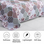 Luxury 3 Piece Bedding Set – Soft Microfibre Bedspread with Pillowcases | Lightweight & Cosy Bedspread-Milan