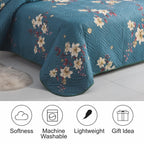 MillPrice Quilted 3-Piece Bedspread Set – Elegant Layered Comfort with Coordinated Pillowcases