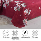 MillPrice Quilted 3-Piece Bedspread Set – Elegant Layered Comfort with Coordinated Pillowcases