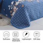 Luxury 3 Piece Bedding Set – Soft Microfibre Bedspread with Pillowcases | Lightweight & Cosy Bedspread-Milan