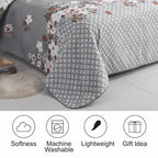 MillPrice Quilted 3-Piece Bedspread Set – Elegant Layered Comfort with Coordinated Pillowcases
