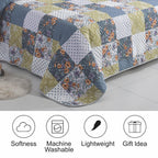 Luxury 3 Piece Bedding Set – Soft Microfibre Bedspread with Pillowcases | Lightweight & Cosy Bedspread-Milan