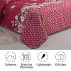 MillPrice Quilted 3-Piece Bedspread Set – Elegant Layered Comfort with Coordinated Pillowcases