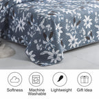 Luxury 3 Piece Bedding Set – Soft Microfibre Bedspread with Pillowcases | Lightweight & Cosy Bedspread-Milan
