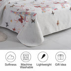 MillPrice Quilted 3-Piece Bedspread Set – Elegant Layered Comfort with Coordinated Pillowcases
