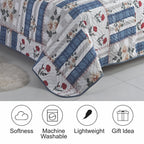Luxury 3 Piece Bedding Set – Soft Microfibre Bedspread with Pillowcases | Lightweight & Cosy Bedspread-Milan