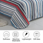 Luxury 3 Piece Bedding Set – Soft Microfibre Bedspread with Pillowcases | Lightweight & Cosy Bedspread-Milan