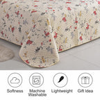 Luxury 3 Piece Bedding Set – Soft Microfibre Bedspread with Pillowcases | Lightweight & Cosy Bedspread-Milan