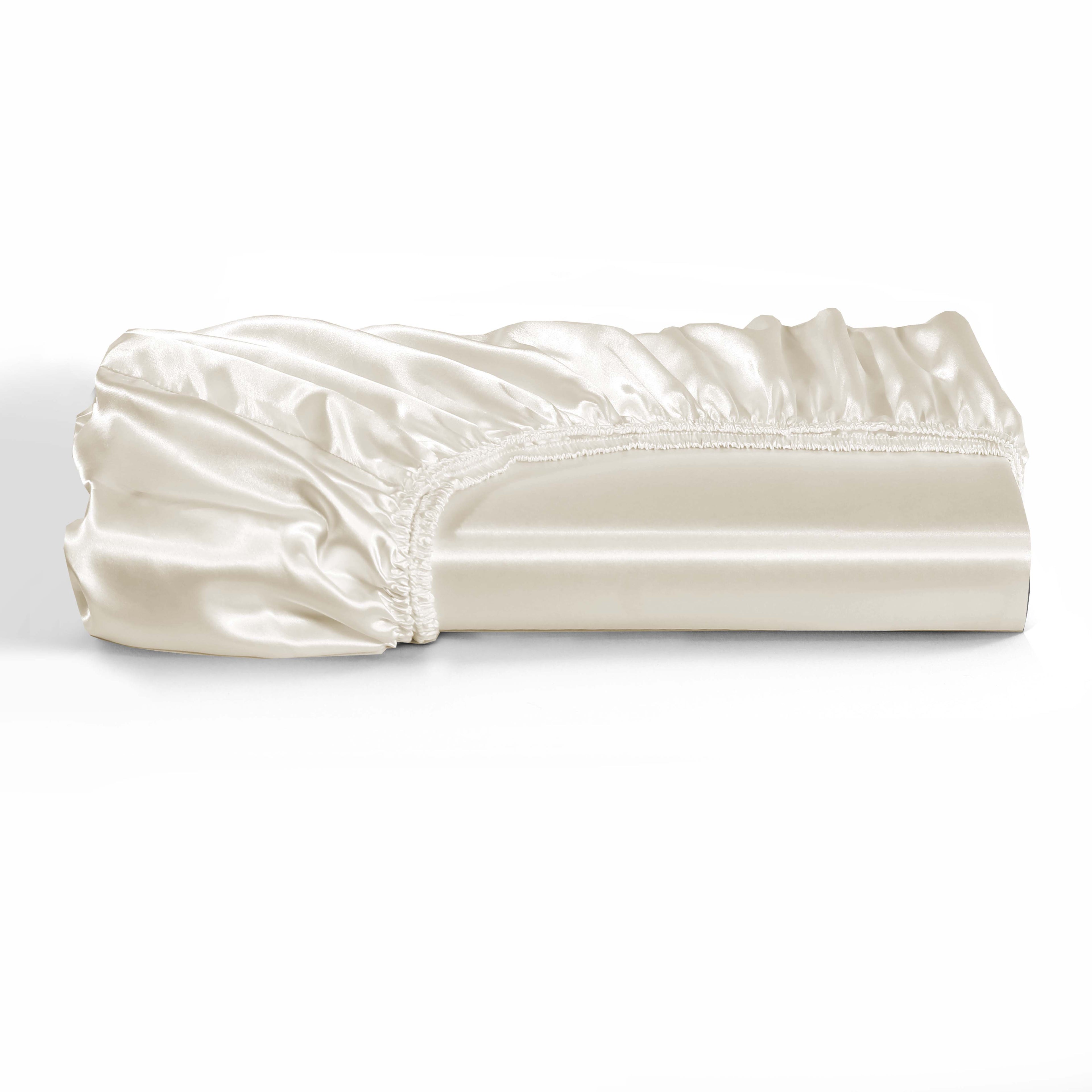 Luxury Satin Silk 6-Piece Bedding Set – Duvet Cover, Fitted Sheet & Pillowcases – Hotel-Style Soft, Elegant Bed Linen UK Sizes