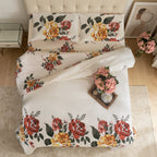 MillPrice 4 Piece Bedding Set Soft Microfibre Duvet Cover Fitted Sheet & Pillowcases Single Double King Super King