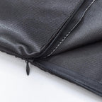 Crushed Velvet Panel Faux Satin Silk Cushion Covers - Soft, Durable, & Stylish - Pack of 2