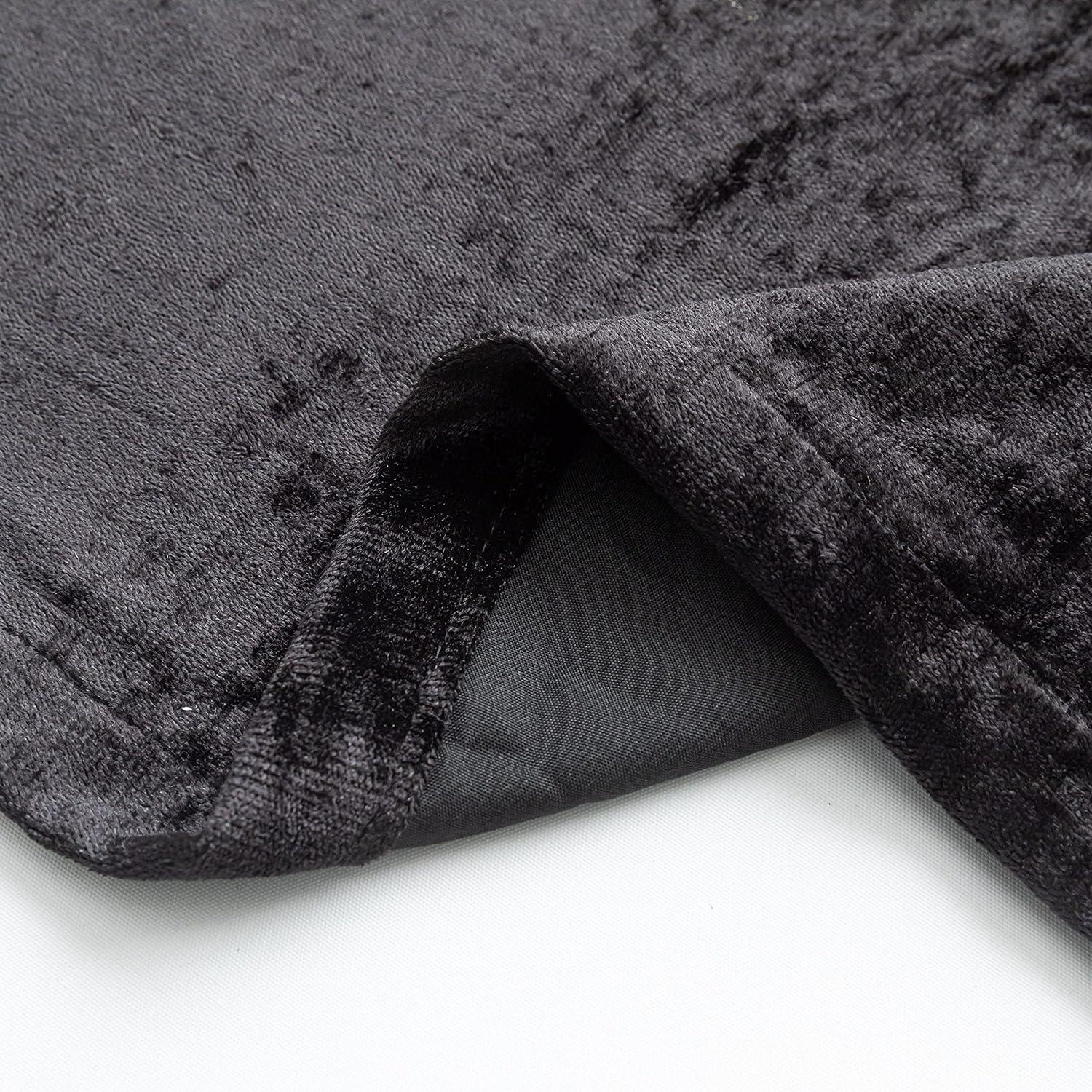 Luxury Crushed Velvet Curtains - for Bedroom, Living Room, Kitchen, and Office