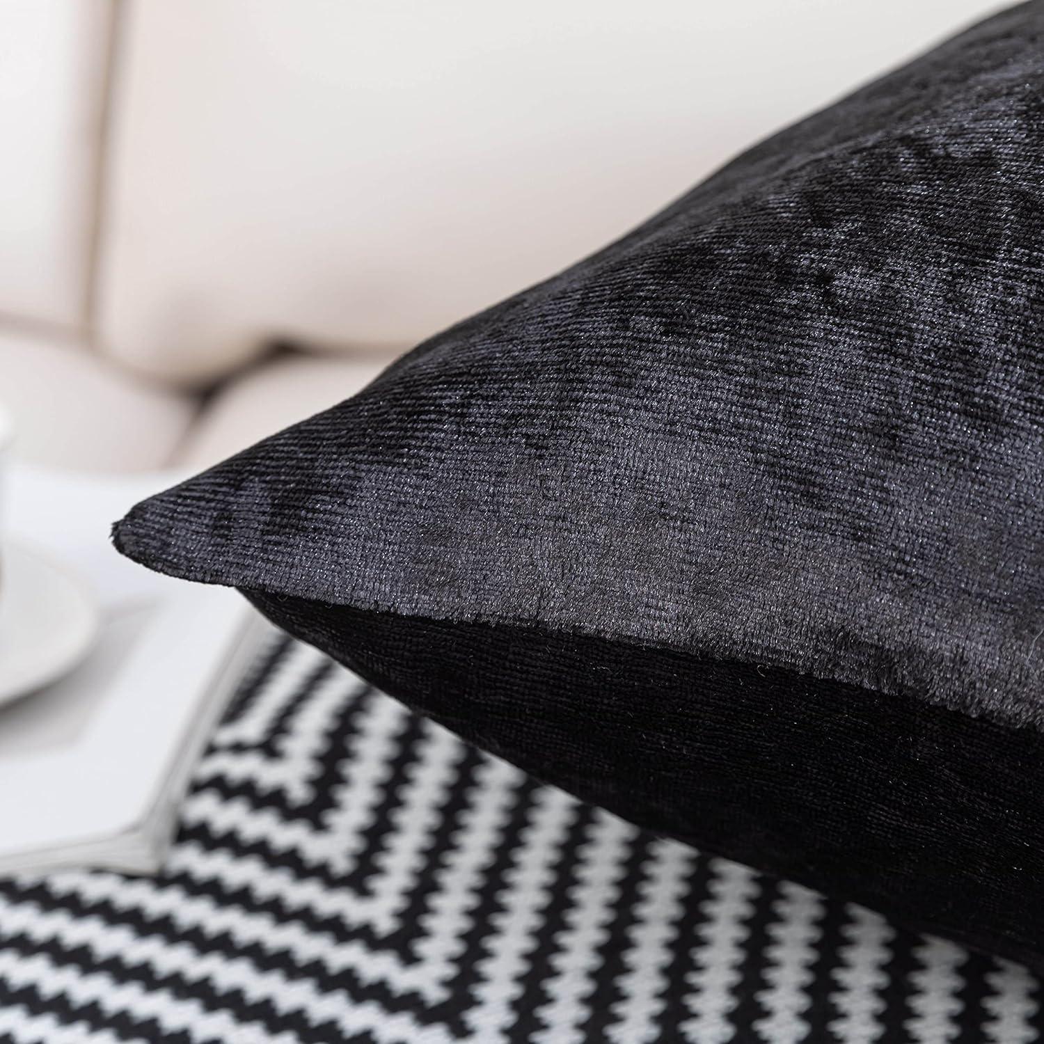 Luxurious Crushed Velvet Cushion Covers - Pack of 2 - Elegant Home D√©cor