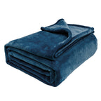MillPrice Plain Fleece Throw Blanket – Soft Everyday Warmth