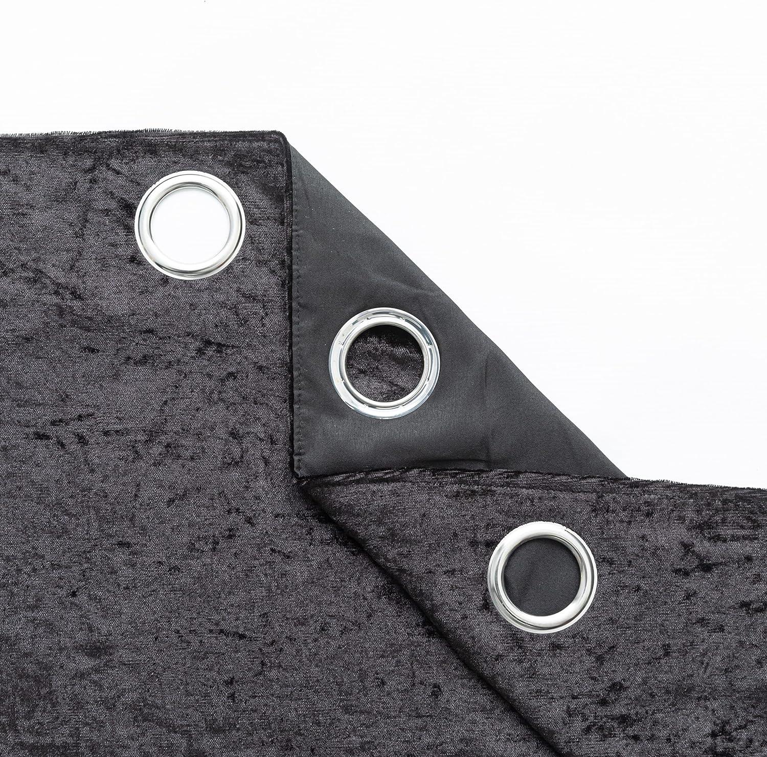 Luxury Crushed Velvet Curtains - for Bedroom, Living Room, Kitchen, and Office